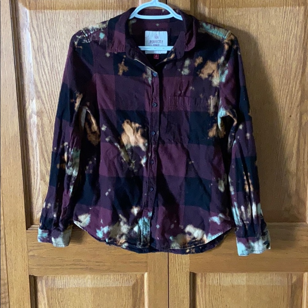 Vintage Bleached Flannel Size Small